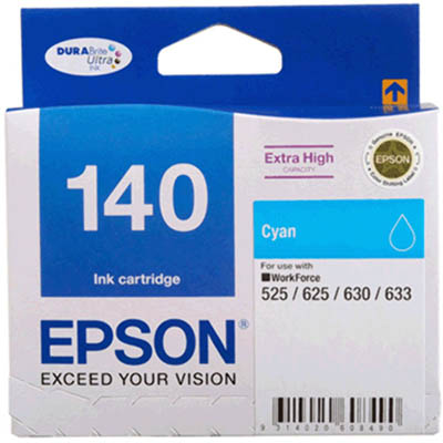 Image for EPSON T1402 140 INK CARTRIDGE HIGH YIELD CYAN from MOE Office Products Depot Mackay & Whitsundays