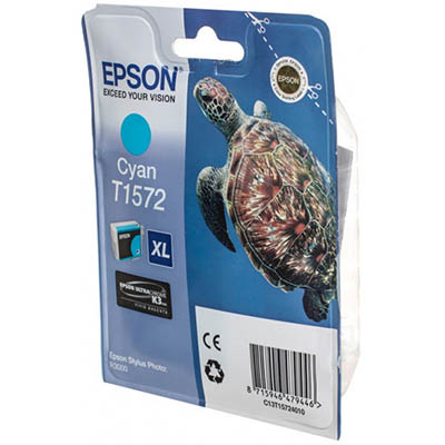 Image for EPSON T1572 INK CARTRIDGE CYAN from Office Business Office Products Depot