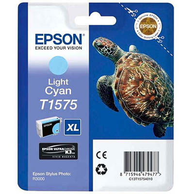Image for EPSON T1575 INK CARTRIDGE LIGHT CYAN from MOE Office Products Depot Mackay & Whitsundays