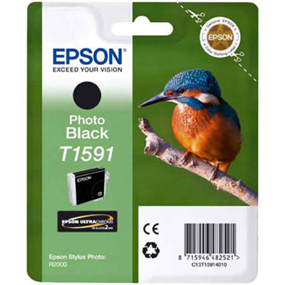 Image for EPSON T1591 INK CARTRIDGE PHOTO BLACK from MOE Office Products Depot Mackay & Whitsundays