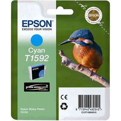 Image for EPSON T1592 INK CARTRIDGE CYAN from MOE Office Products Depot Mackay & Whitsundays