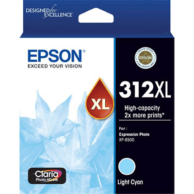 Image for EPSON 312XL INK CARTRIDGE HIGH YIELD LIGHT CYAN from Ross Office Supplies Office Products Depot