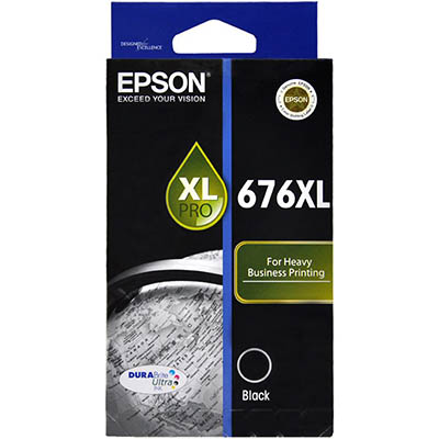 Image for EPSON 676XL INK CARTRIDGE HIGH YIELD BLACK from MOE Office Products Depot Mackay & Whitsundays