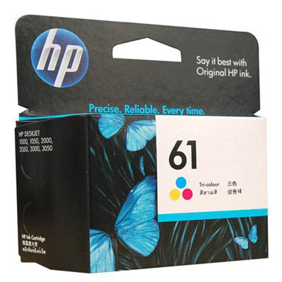 Image for HP CH562WA 61 INK CARTRIDGE TRI COLOUR PACK CYAN/MAGENTA/YELLOW from Total Supplies Pty Ltd