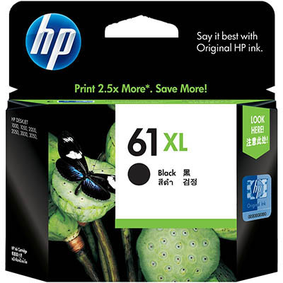 Image for HP CH563WA 61XL INK CARTRIDGE HIGH YIELD BLACK from Albany Office Products Depot