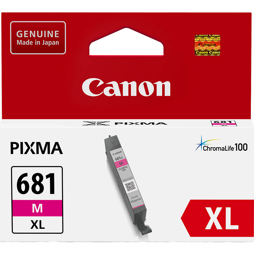 Image for CANON CLI681XL INK CARTRIDGE HIGH YIELD MAGENTA from Total Supplies Pty Ltd