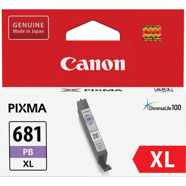 Image for CANON CLI681XLPB INK CARTRIDGE HIGH YIELD PHOTO BLUE from Office Products Depot Gold Coast
