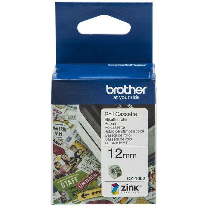 Image for BROTHER CZ1002 LABEL ROLL 12MM X 5M WHITE from Office Products Depot