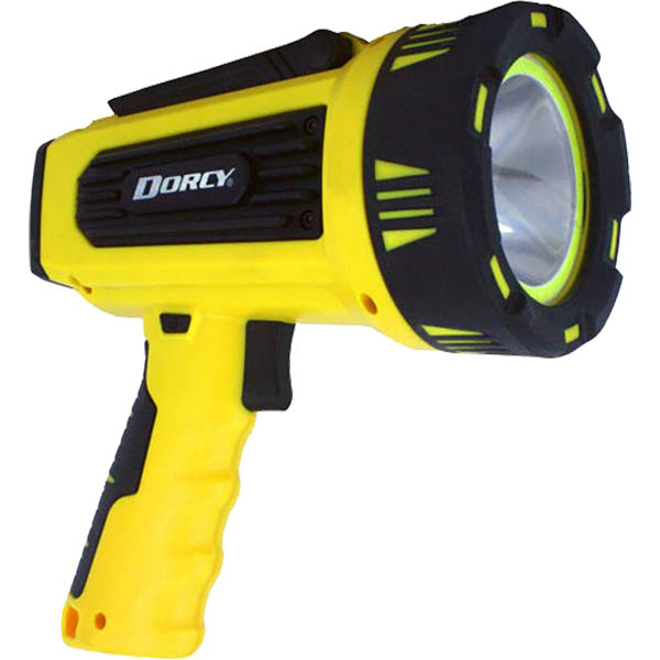 Image for DORCY D1038 LED RECHARGEABLE SPOTLIGHT 1450 LUMEN YELLOW/BLACK from Barkers Rubber Stamps & Office Products Depot
