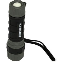 dorcy d2600 unbreakable flashlight black/grey