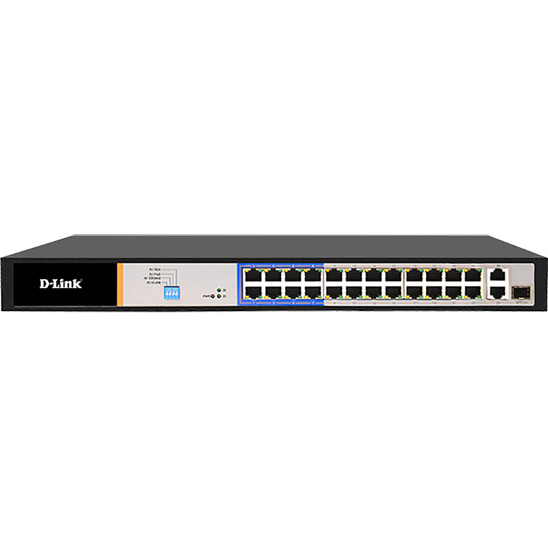Image for D-LINK DES-F1026P-E SWITCH 26 PORT POE BLACK from Albany Office Products Depot