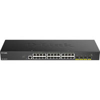 d-link dgs-1250-28x 28-port gigabit smart managed switch with 24 rj45 and 4 sfp+ 10g ports