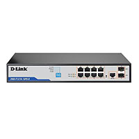 d-link dgs-f1210-10ps-e switch black