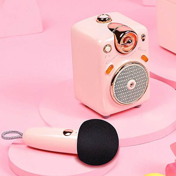 Image for DIVOOM FAIRY-OK MINI KARAOKE BLUETOOTH SPEAKER PINK from Ross Office Supplies Office Products Depot