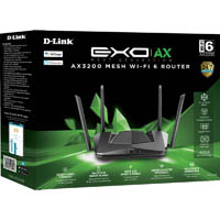 d-link exo ax ax3200 mesh wi-fi 6 router black