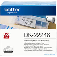 brother dk-22246 continuous paper label roll 103mm x 30.48m white