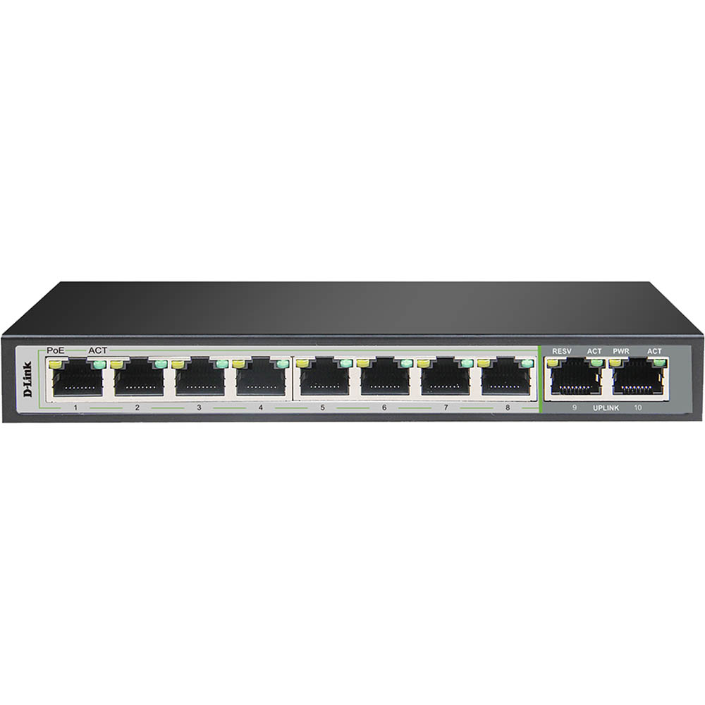 Image for D-LINK DGS-F1010P-E 10-PORT GIGABIT POE SWITCH from Ross Office Supplies Office Products Depot