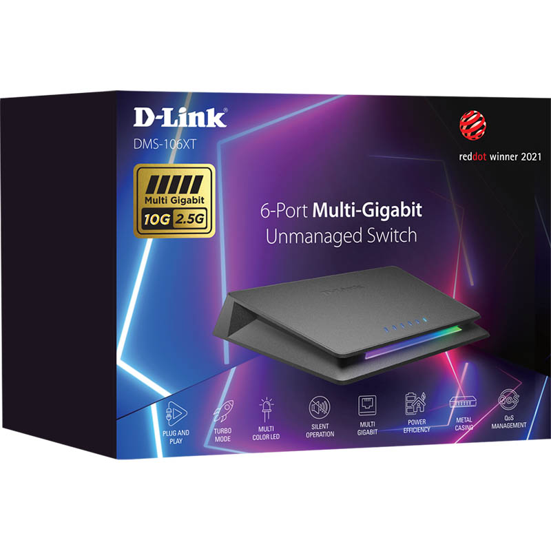 Image for D-LINK DMS-106XT 6-PORT 2.5G GAMING AND MEDIA SWITCH from Margaret River Office Products Depot