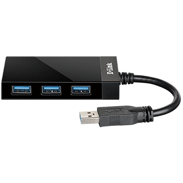 Image for D-LINK DUB-1341 SUPER SPEED 4-PORT HUB USB-A 3.0 BLACK from Office Products Depot
