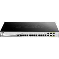 d-link dxs-1210-16tc 16-port 10 gigabit smart managed switch with 14 10gbase-t ports and 4 sfp+ (2 combo) ports