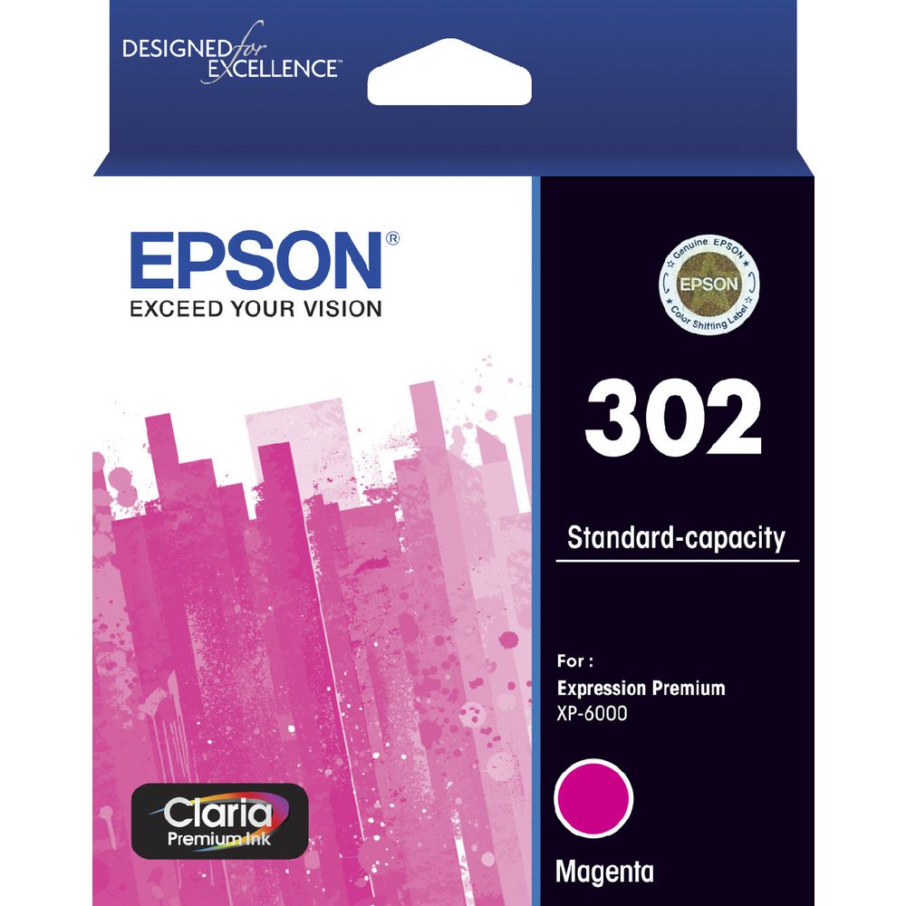 Image for EPSON 302 INK CARTRIDGE MAGENTA from Office Products Depot
