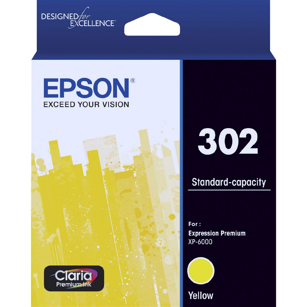Image for EPSON 302 INK CARTRIDGE YELLOW from Office Products Depot