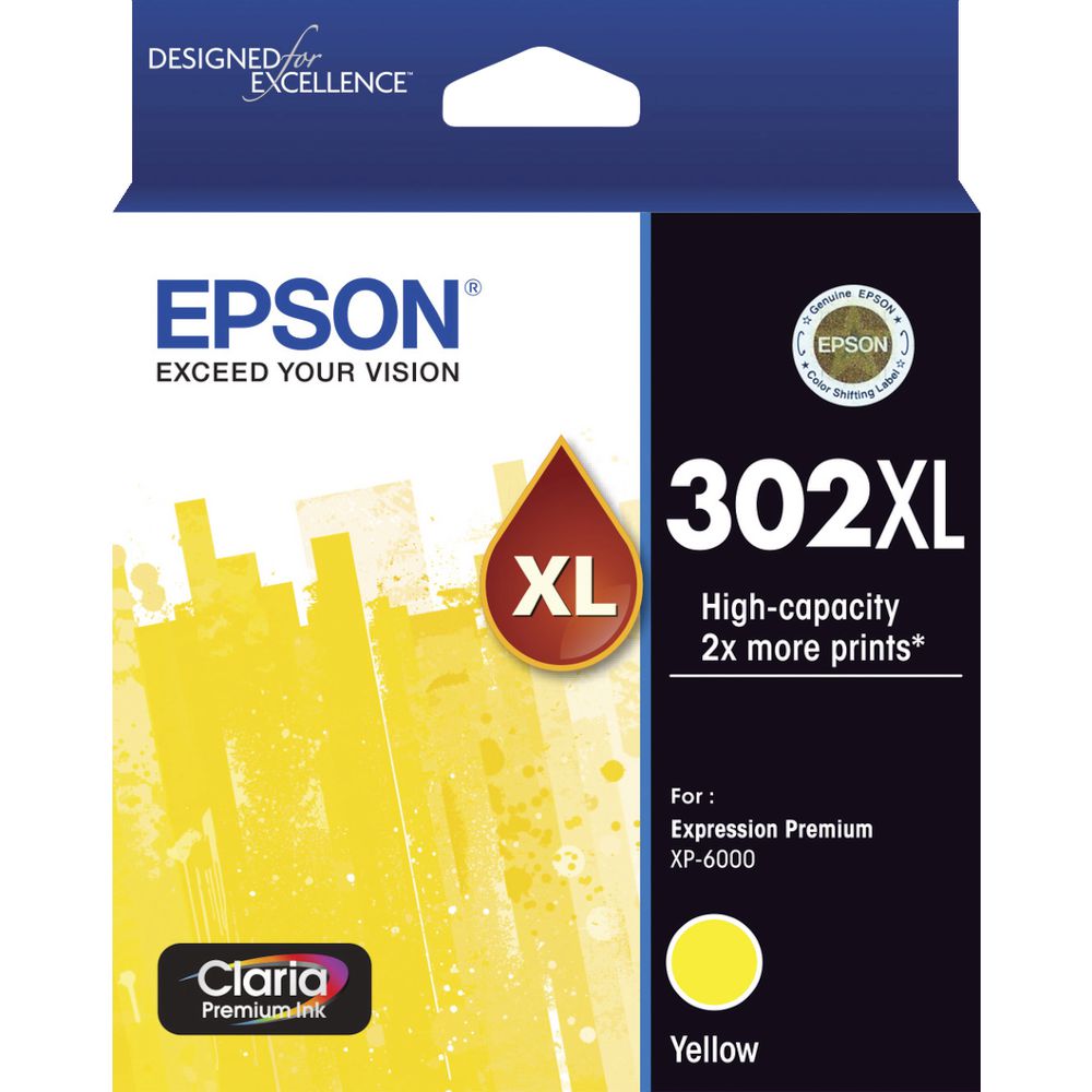 Image for EPSON 302XL INK CARTRIDGE HIGH YIELD YELLOW from Office Products Depot