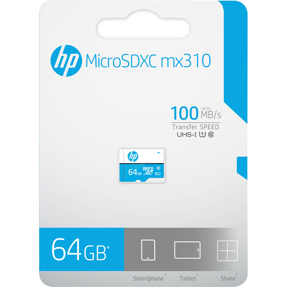 Image for HP U1 HIGH SPEED MICROSD CARD 64GB from Albany Office Products Depot
