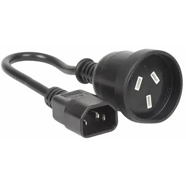 Image for CYBERPOWER UPS POWER CABLE IEC C14 PLUG TO 3-PIN SOCKET 150MM BLACK from Margaret River Office Products Depot