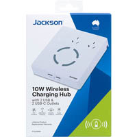 jackson charging hub wireless surge protected 2 outlet with usb outlets