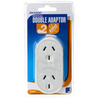 jackson power adaptor surge protected double vertical white