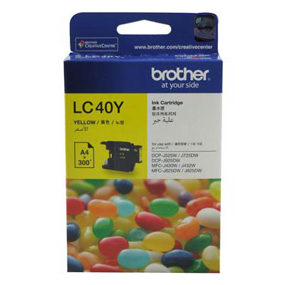 Image for BROTHER LC40Y INK CARTRIDGE YELLOW from MOE Office Products Depot Mackay & Whitsundays