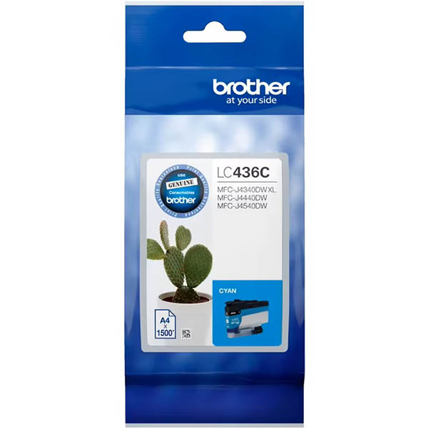 Image for BROTHER LC436 INVESTMENT INK CARTRIDGE CYAN from MOE Office Products Depot Mackay & Whitsundays