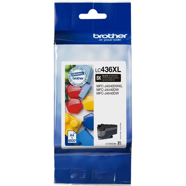Image for BROTHER LC436XL INVESTMENT INK CARTRIDGE HIGH YIELD BLACK from MOE Office Products Depot Mackay & Whitsundays