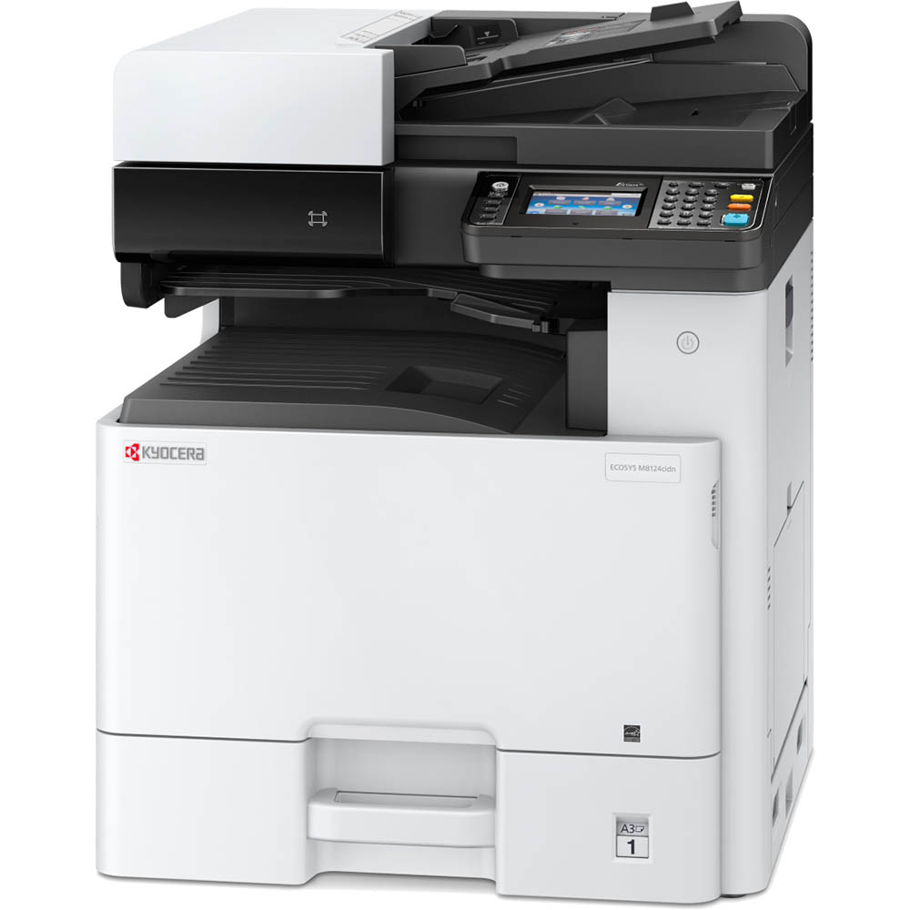 Image for KYOCERA M8124CIDN ECOSYS MULTIFUNCTION COLOUR LASER PRINTER A3 from Ross Office Supplies Office Products Depot