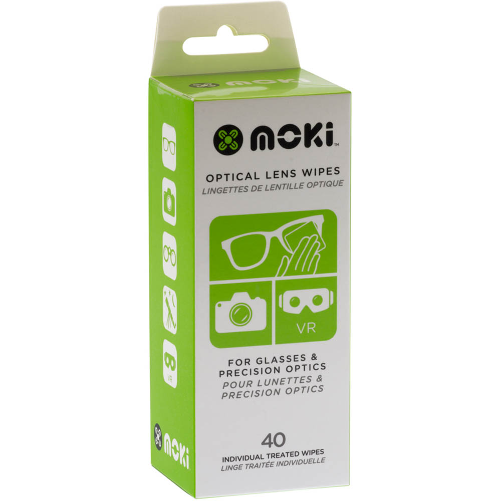 Image for MOKI OPTICAL LENS WIPES PACK 40 from Total Supplies Pty Ltd