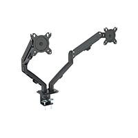 monster dual arm monitor mount up to 27 inches black