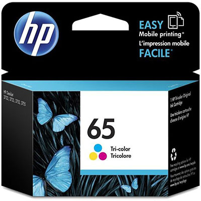 Image for HP N9K01AA 65 INK CARTRIDGE TRI COLOUR PACK CYAN/MAGENTA/YELLOW from Total Supplies Pty Ltd