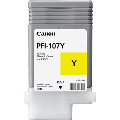 Image for CANON PFI107 INK CARTRIDGE YELLOW from Office Products Depot