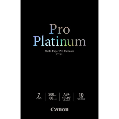 Image for CANON PT-101 PRO PLATINUM PHOTO PAPER 300GSM A4 WHITE PACK 20 from MOE Office Products Depot Mackay & Whitsundays