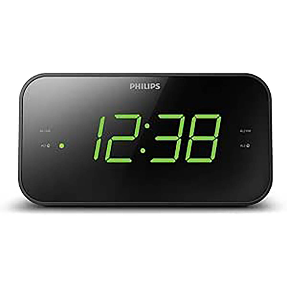 Image for PHILIPS TAR3306 CLOCK RADIO BLACK from MOE Office Products Depot Mackay & Whitsundays