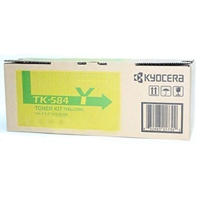 Image for KYOCERA TK584Y TONER CARTRIDGE YELLOW from Ross Office Supplies Office Products Depot
