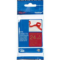 brother tze-rw54 ribbon tape 24mm gold on wine red