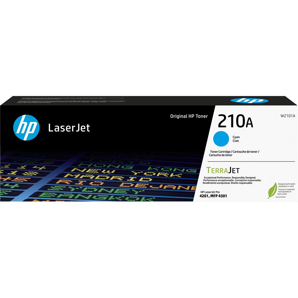 Image for HP W2101A 210A TONER CARTRDIGE CYAN from Office Products Depot