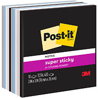 post-it 654-10ssne super sticky notes 76 x 76mm simply serene pack 10