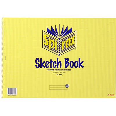 Image for SPIRAX SKETCH BOOK SIDE OPEN 40 PAGE A2 from Total Supplies Pty Ltd