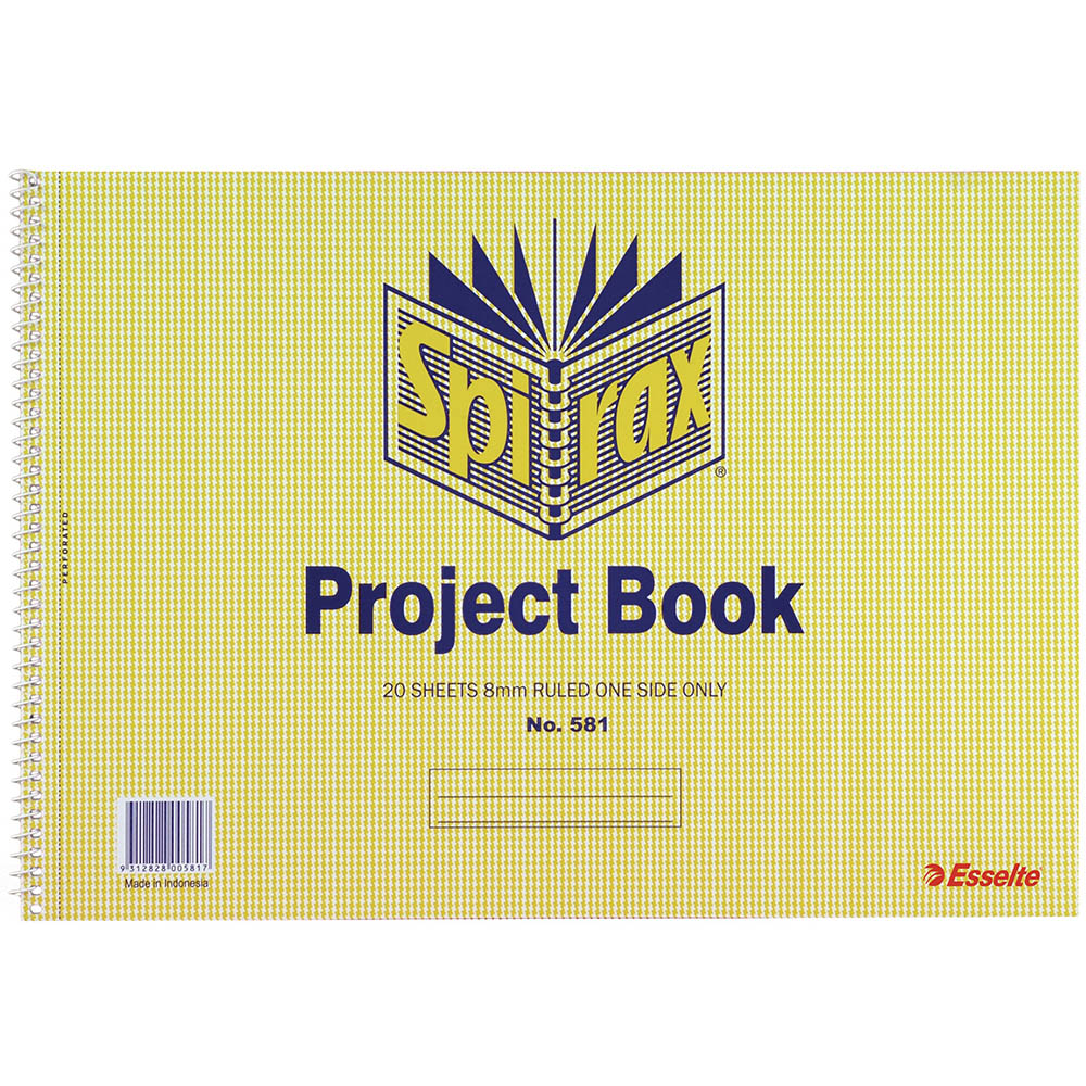 Image for SPIRAX PROJECT BOOK SIDE OPEN 40 PAGE 252 X 360MM from Albany Office Products Depot