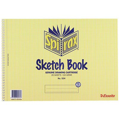 Image for SPIRAX 534 SKETCH BOOK SPIRAL BOUND 40 PAGE A4 from Ross Office Supplies Office Products Depot