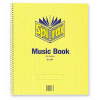spirax music book 30 page 297 x 248mm