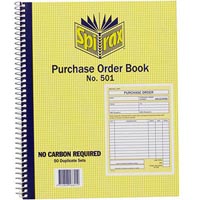 spirax 501 purchase order book quarto 250 x 200mm